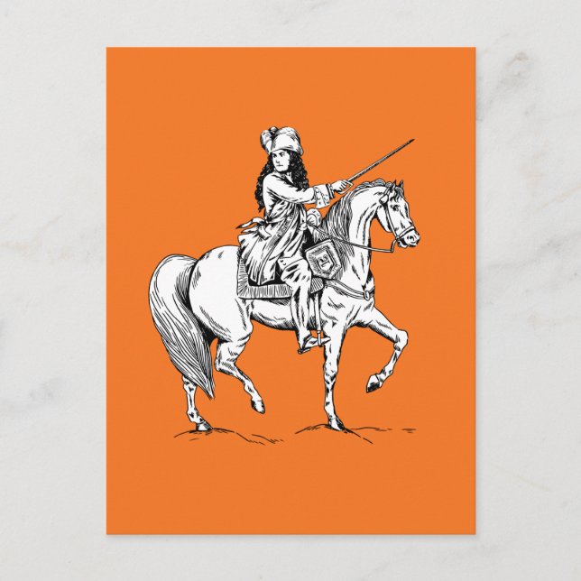 Postal Rey Guillermo de Naranja (Anverso)
