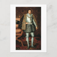Rey James I de Inglaterra (1566-1625) (aceite sobr