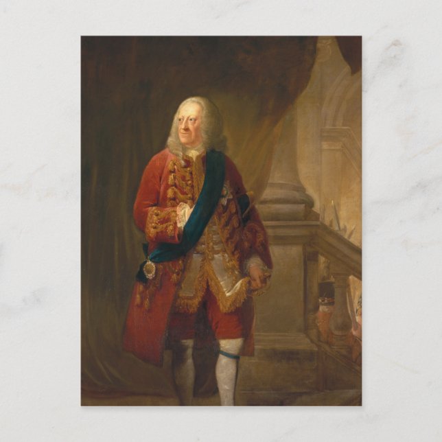 Postal Rey Jorge II, 1759 (Anverso)