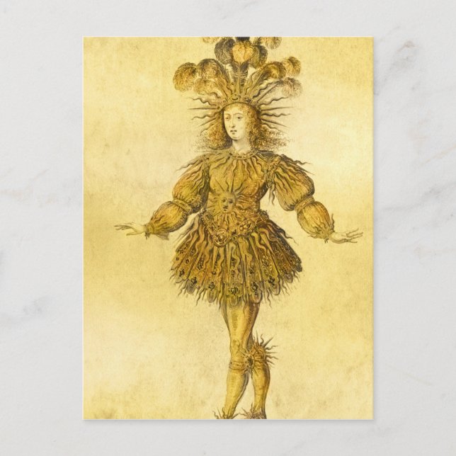 Postal Rey Luis XIV de Francia (Anverso)