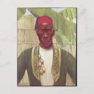 Postal Rey Mutesa de Buganda, de una foto