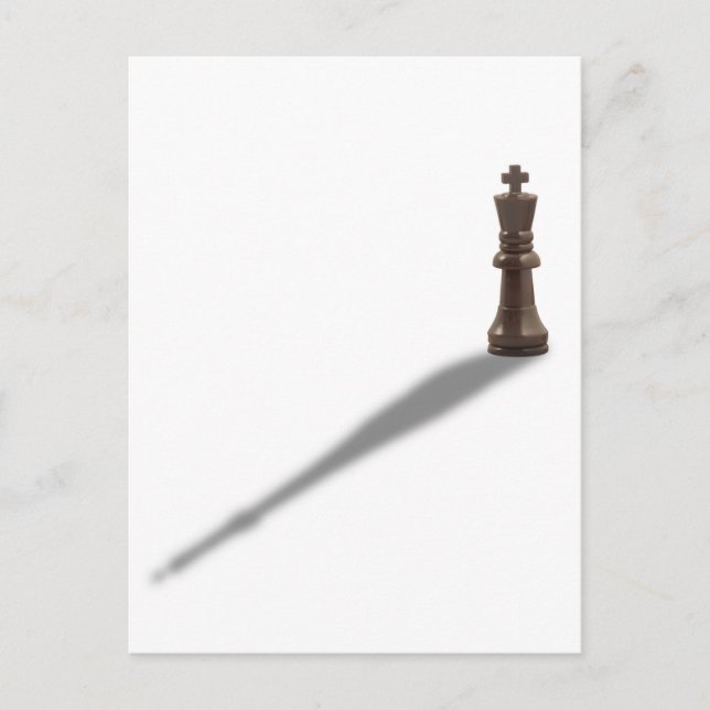 Postal Rey negro solitario (Anverso)