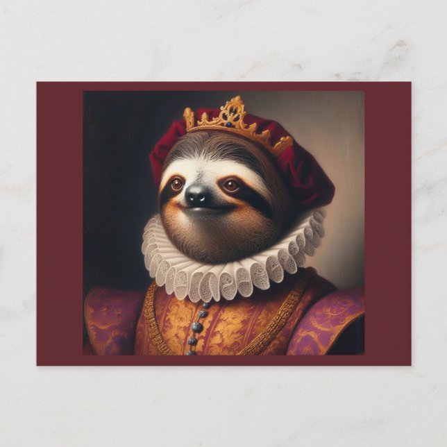 Postal Rey renacentista eslovaco (Anverso)