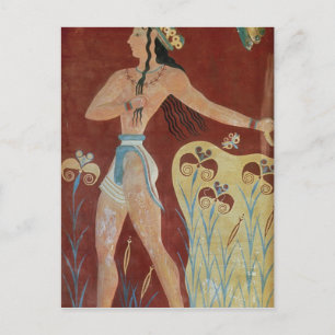 Postal Rey sacerdote o príncipe con lirios