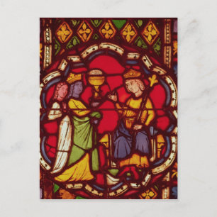 Postal Rey Salomón y Reina de Saba, c.1270