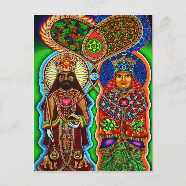 Postal Rey y Reina (Anverso)