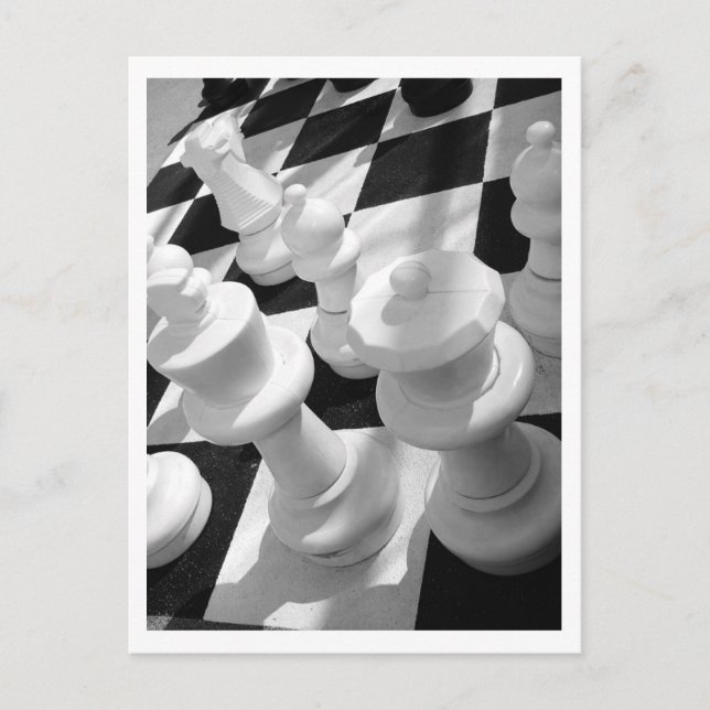 Postal Rey y Reina, B&W (Anverso)