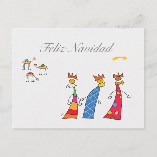Postal Reyes Magos de Oriente (Anverso)