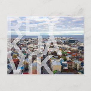 Postal Reykjavík Cityscape POSTCARD