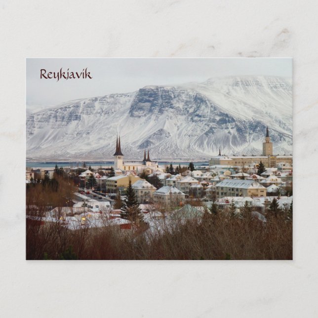 Postal Reykjavik, Islandia (Anverso)