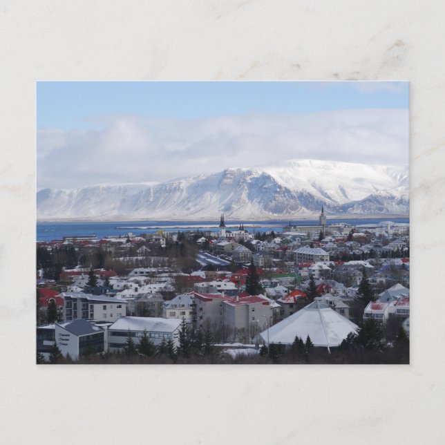 Postal Reykjavík, Islandia (Anverso)