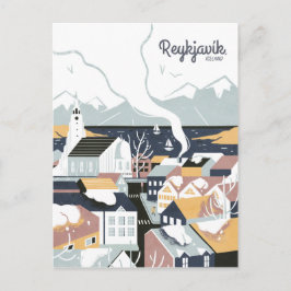 Postal Reykjavik, Islandia,