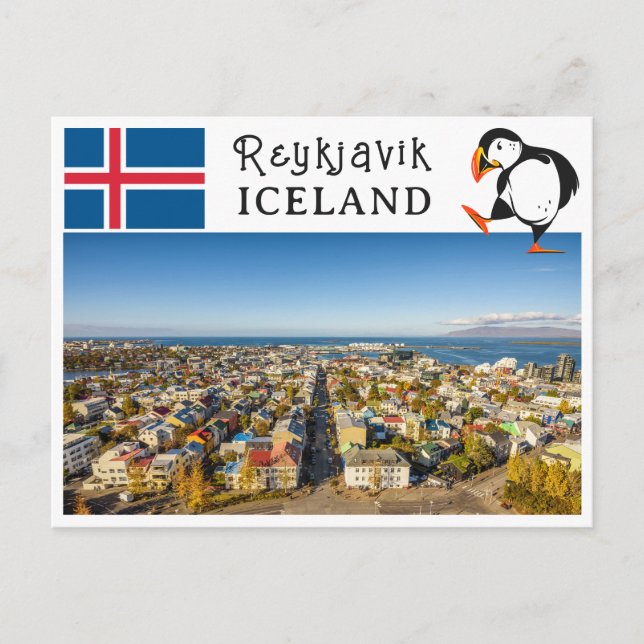 Postal Reykjavik Islandia (Anverso)