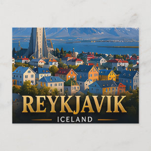 Postal Reykjavik Islandia Escape de las Luces del Norte ❄