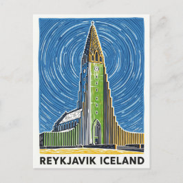 Postal Reykjavík Islandia Viaje