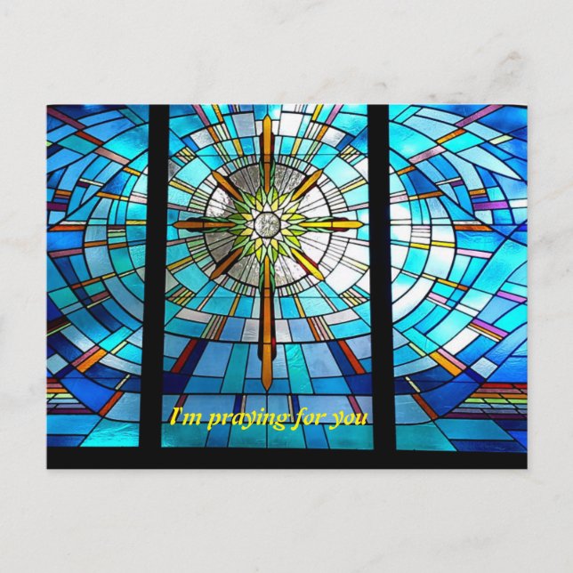 Postal rezando por ti (Anverso)
