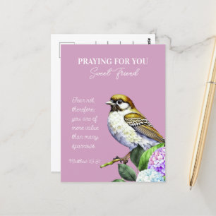 Postal Rezando Por Tu Dulce Amigo