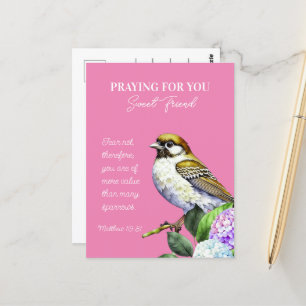 Postal Rezando Por Tu Dulce Amigo