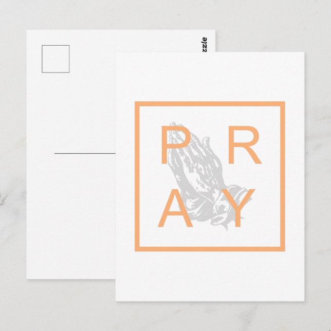POSTAL REZAR (Anverso / Reverso)