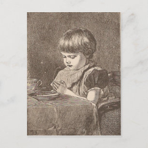 Postal Rezar antes de comer