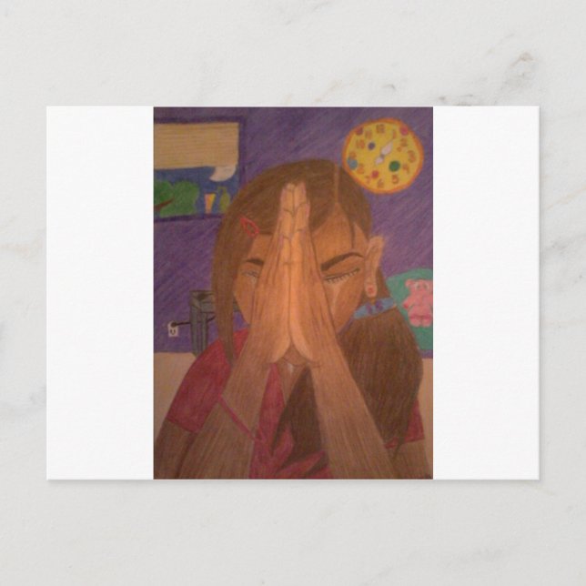 Postal rezo (Anverso)