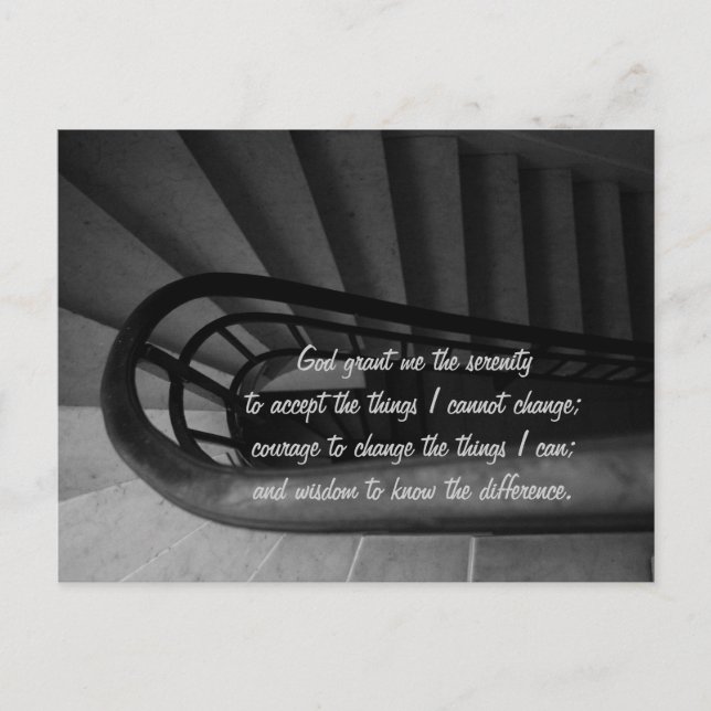 Postal Rezo de la serenidad (Anverso)