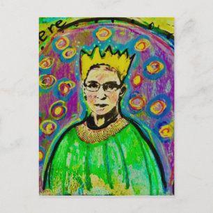 Postal RGB Postcard Ruth Baden Ginsburg - Rol estelar