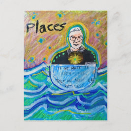 Postal RGB Ruth Bader Ginsburg Si debemos ser menos ruth