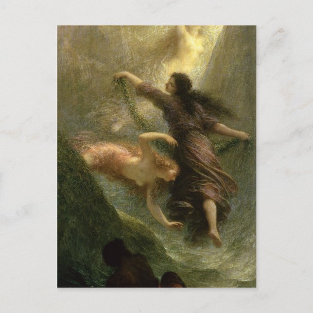 Postal Rheingold, primera escena, 1888 (Anverso)