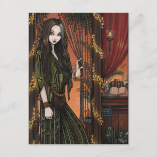 Postal Rhianon Bohemian Coffee Shop Chica