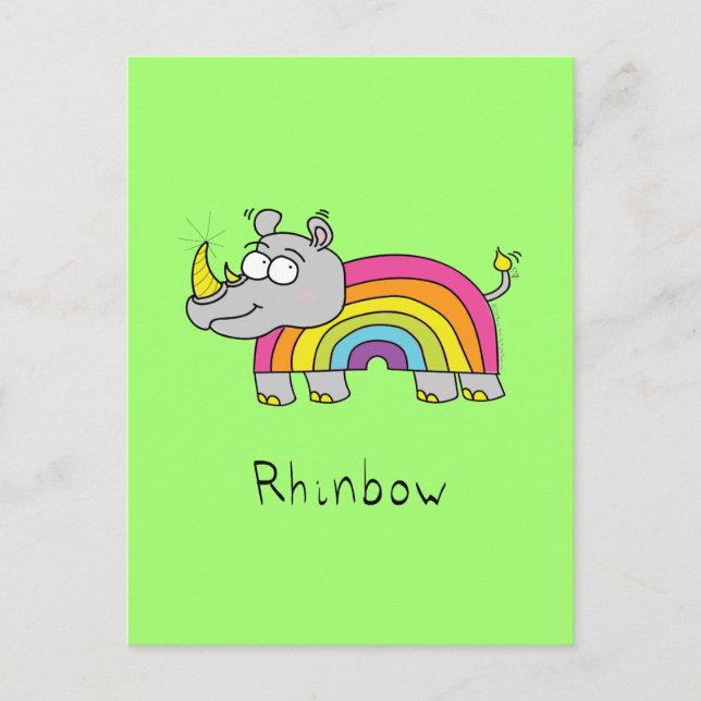 Postal Rhinbow Rhin Rainbow Postcard Green (Anverso)