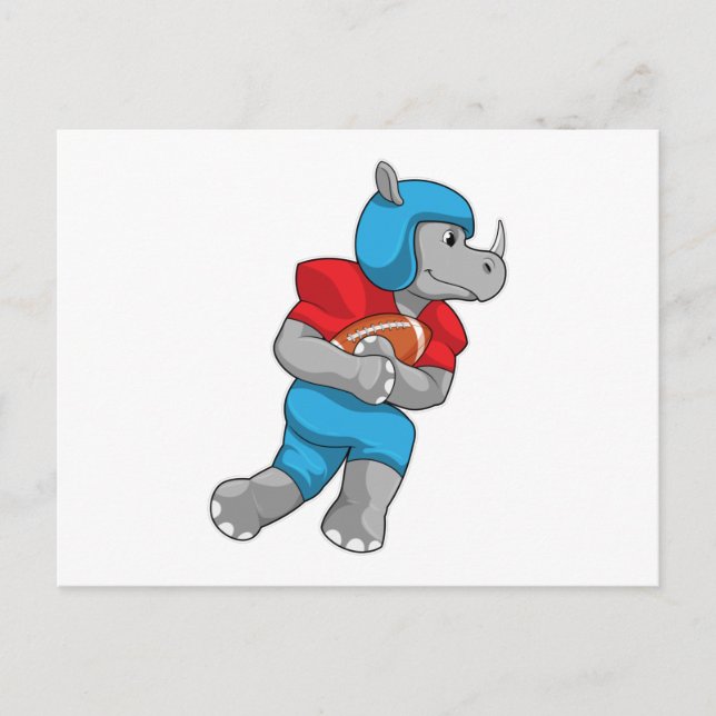 Postal Rhino en deportes de fútbol (Anverso)