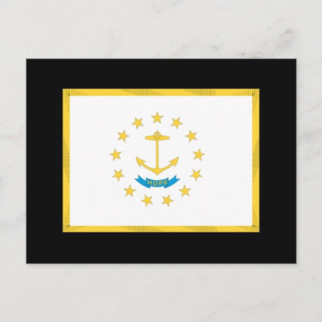 POSTAL RHODE ISLAND FLAG (Anverso)