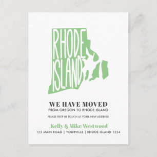 Postal RHODE ISLAND Hemos movido nueva dirección Nueva ca