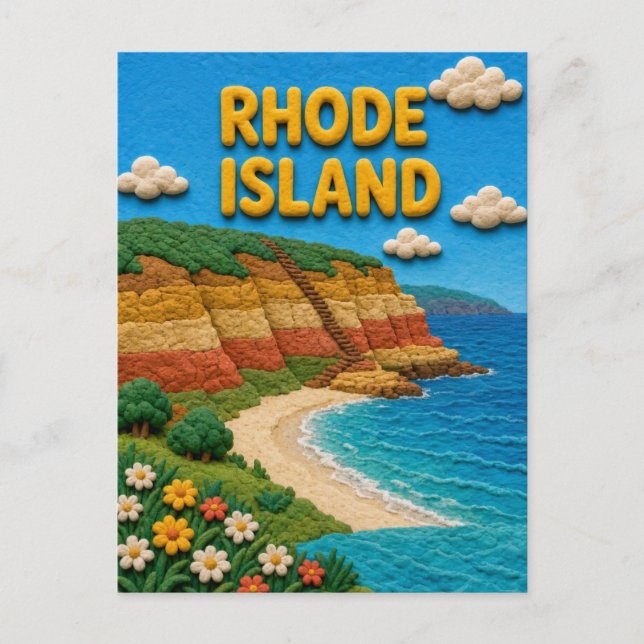 Postal Rhode Island Mohegan Bluffs Modern KLAYKOO (Anverso)