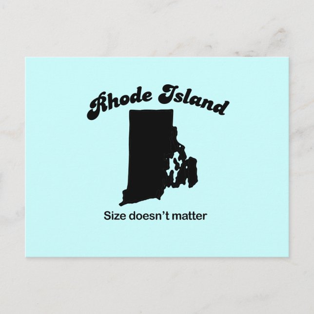Postal Rhode Island Motto - El tamaño no importa (Anverso)