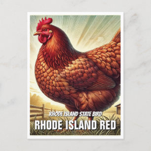 Postal Rhode Island State Bird Rhode Island Red
