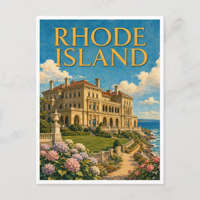Postal Rhode Island The Breakers GeoSaga (Anverso)