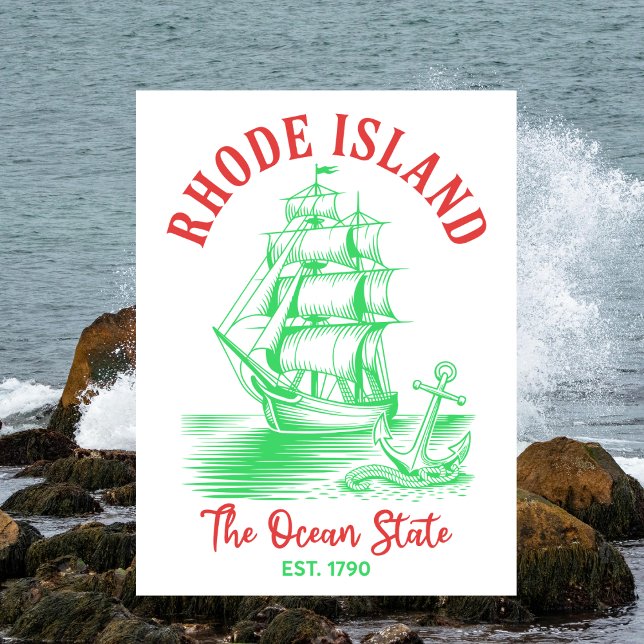 Postal Rhode Island Viajes Océano Náutico Estado Est. 179 (Rhode Island)