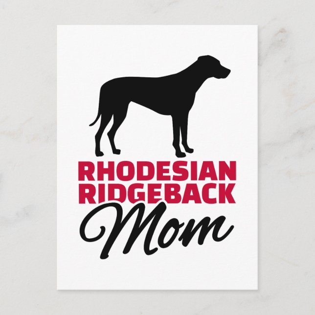 Postal Rhodesian Ridgeback Mom (Anverso)