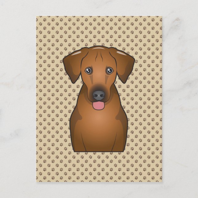 Postal Rhodesian Ridgeback Personalizado (Anverso)
