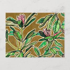 Postal Rhododendron Azalea Spring Flores Esbozo Floral