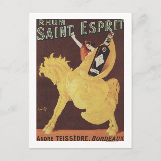 Postal Rhum Saint Esprit - Andre Teissedre Promo (Anverso)