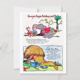 Postal Rhyme de guardería - Georgie Porgy, Little Boy Blu