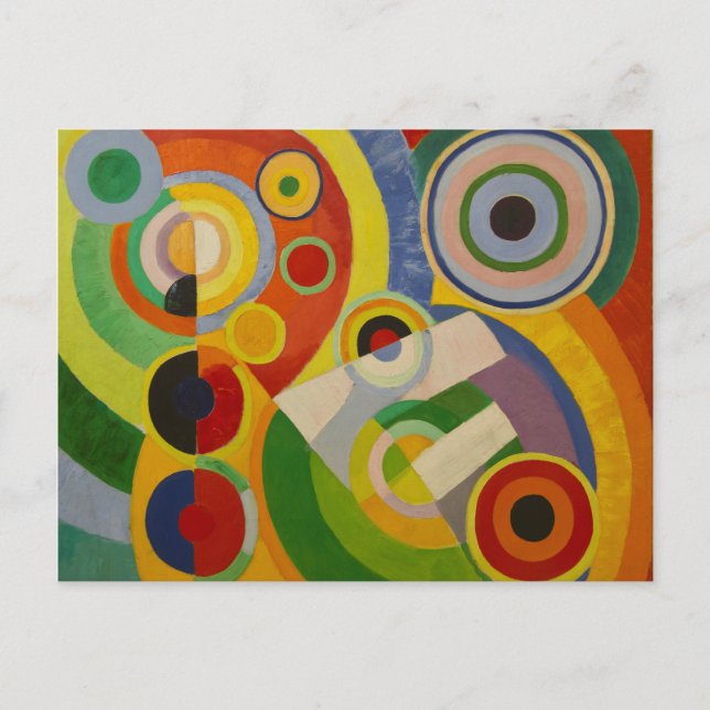 Postal Rhythm Joie de vivre de Robert Delaunay 1930 (Anverso)