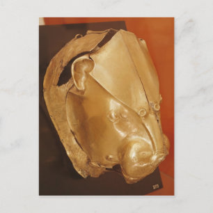 Postal Rhyton de cabeza de león