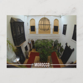 Postal Riad marroquí, Marruecos de Marrakesh