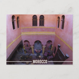 Postal Riad marroquí, Marruecos de Marrakesh