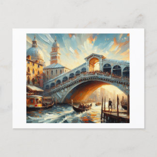 Postal Rialto Bridge Venice
