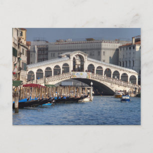 Postal Rialto Bridge Venice Italia